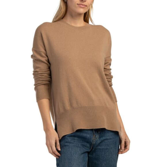 THEORY Palomino Cashmere Karenia Pull Over Sweater - Picture 1 of 2